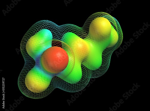 Glyphosate herbicide molecule photo