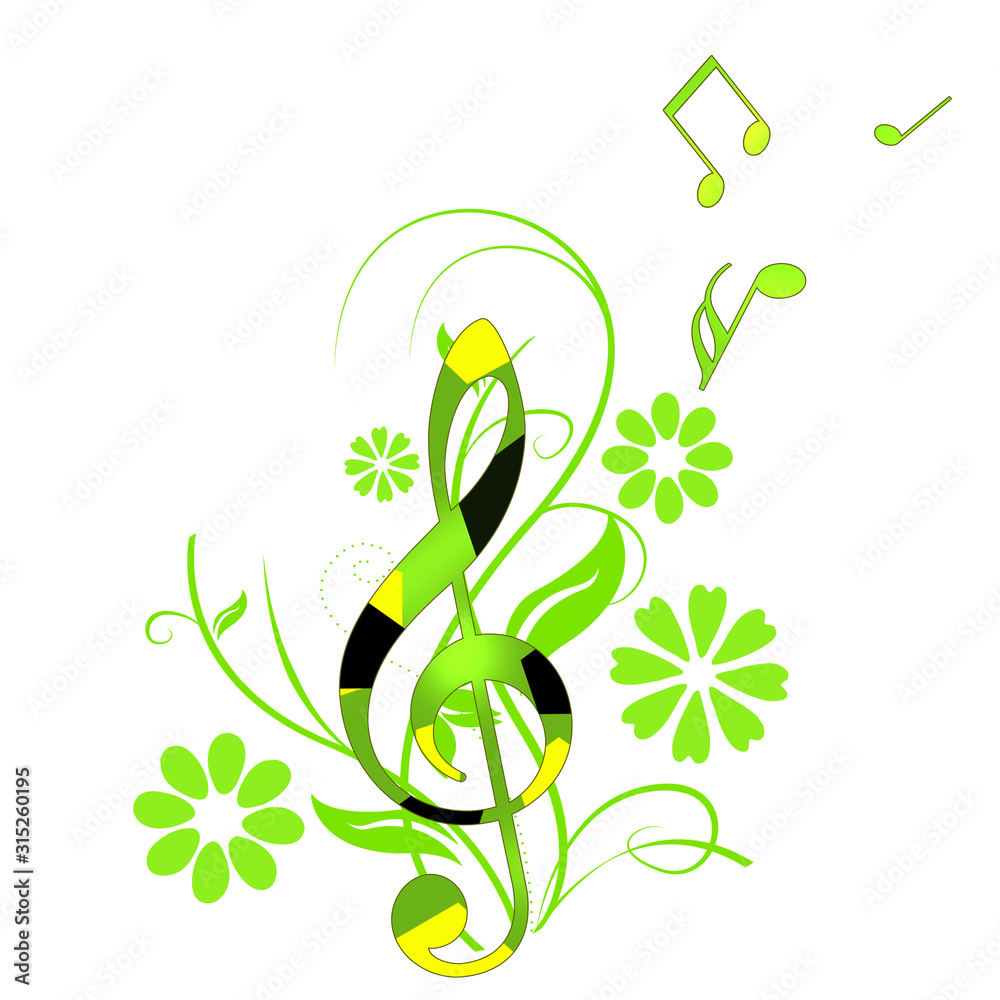 譜面 楽譜 五線譜 音楽 ト音記号 コンサート 演奏 Stock イラスト Adobe Stock