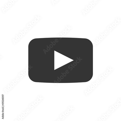 streaming service icon vector solid grey