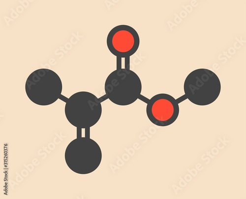 Methyl methacrylate molecule