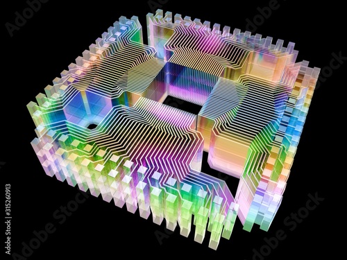 Quantum computer, electronic circuitry