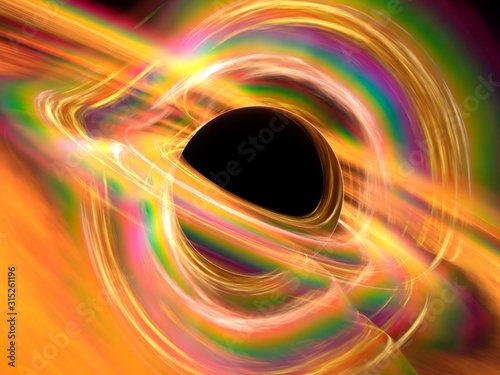 Black hole, artwork photo