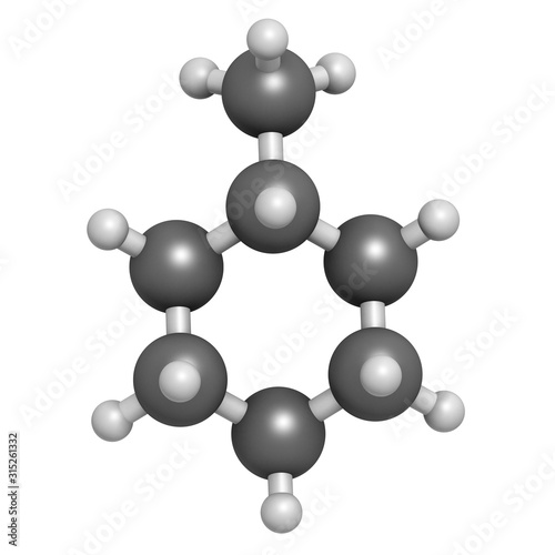 Methylcyclohexane solvent molecule