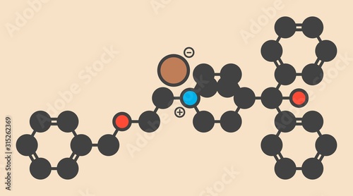 Umeclidinium bromide COPD drug molecule