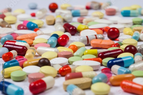 Pills and tablets, studio shot