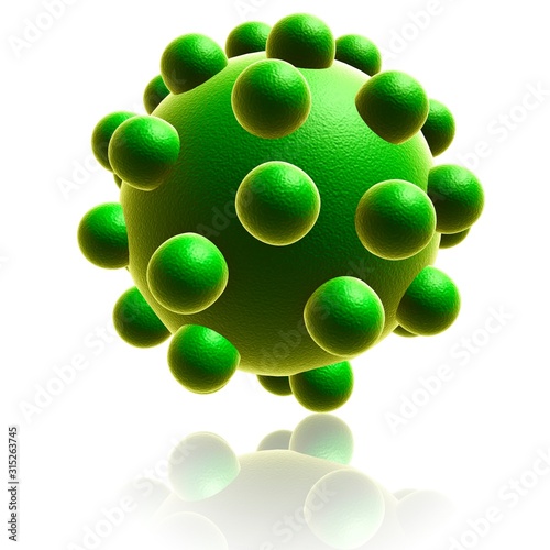 Chickenpox virus, illustration photo
