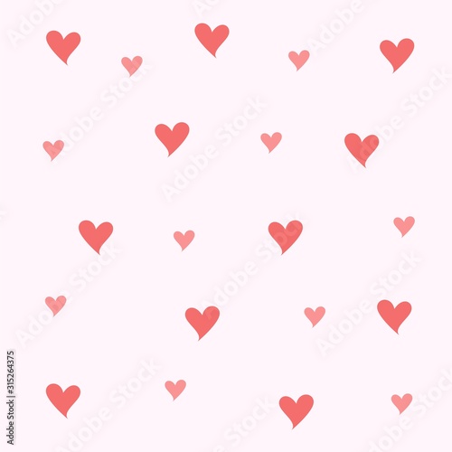 cute seamless vector pattern with love