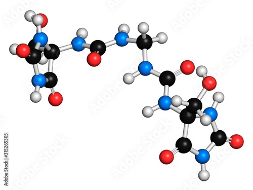 Imidazolidinyl molecule, illustration photo