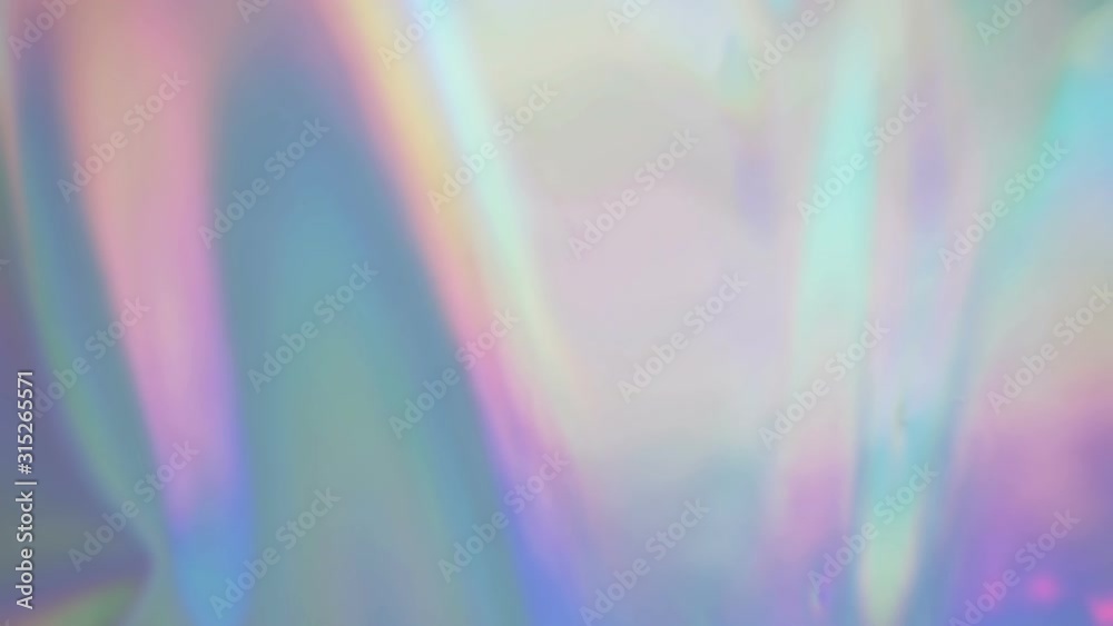 Holographic leaks, live wallpaper. Rainbow iridescent background. Banner for text, title, caption