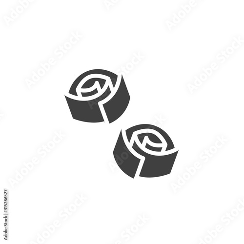 Lokum candies vector icon. filled flat sign for mobile concept and web design. Turkish delight glyph icon. Symbol, logo illustration. Vector graphics