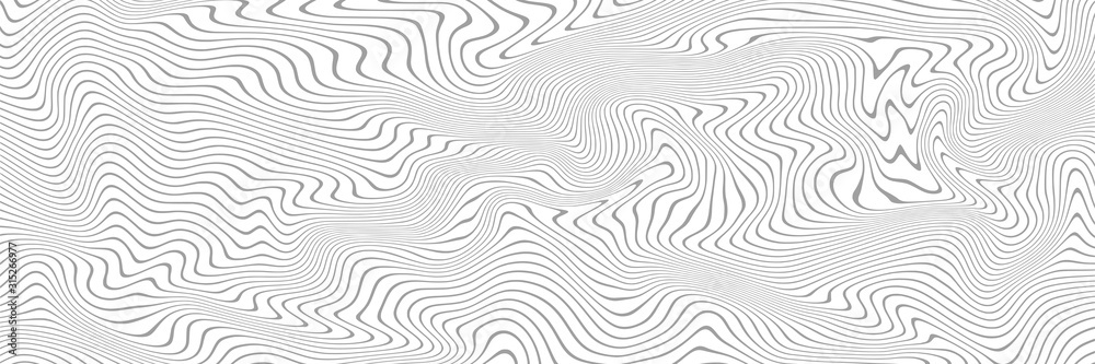 Abstract vector background, gray curved lines