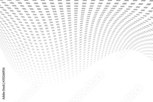 Abstract geometric background, curved lines of figures, shades of gray. Vector design.