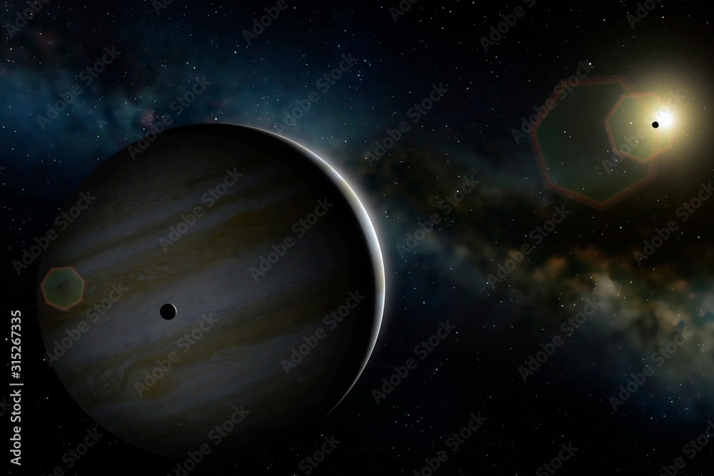 Artwork of Planet Jupiter Stock Photo | Adobe Stock