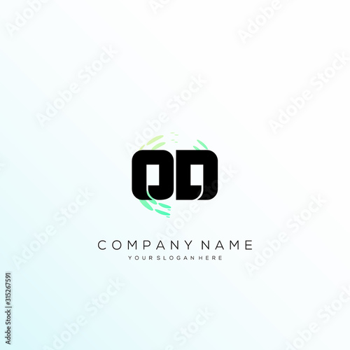 OD Letter Multiply Colorful Logo Designs vector