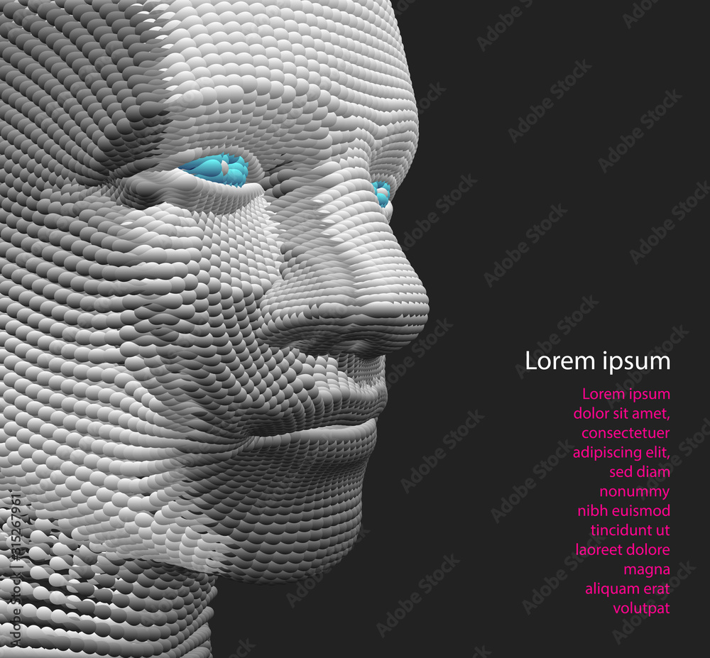 Fototapeta premium Cover design template. Applicable for placards, banners, book covers, brochures, planners or notebooks. 3d vector illustration with place for text.