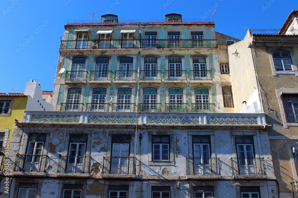 old building in the city of lisbon