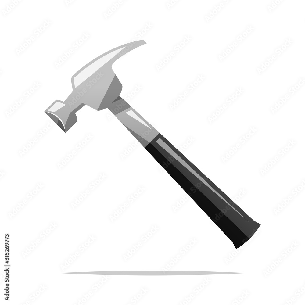 Hammer tool vector isolated illustration Hammer tool vector isolated illustration