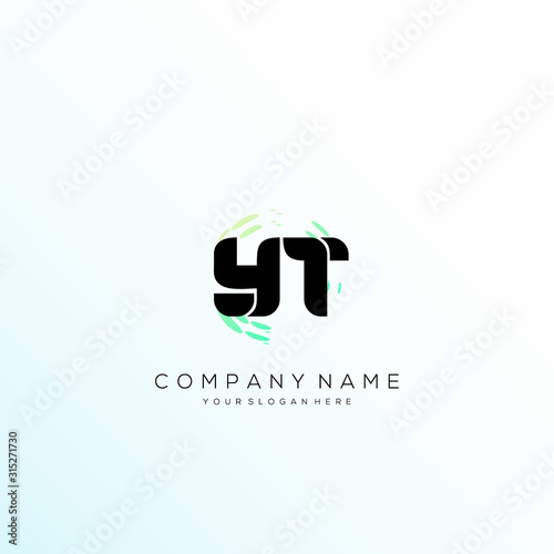 Tablou pe pânză YT Letter Multiply Colorful Logo Designs vector
