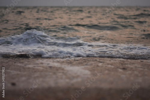 waves on the beach