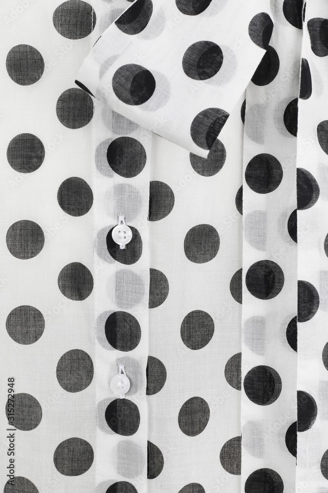 Polka-dot fabric close-up pattern Polka-dot fabric close-up pattern