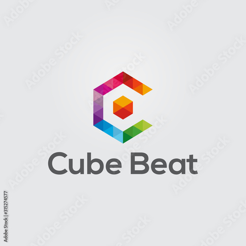 Business corporate letter C logo design vector. Colorful letter C logo vector template. Letter C logo for technology