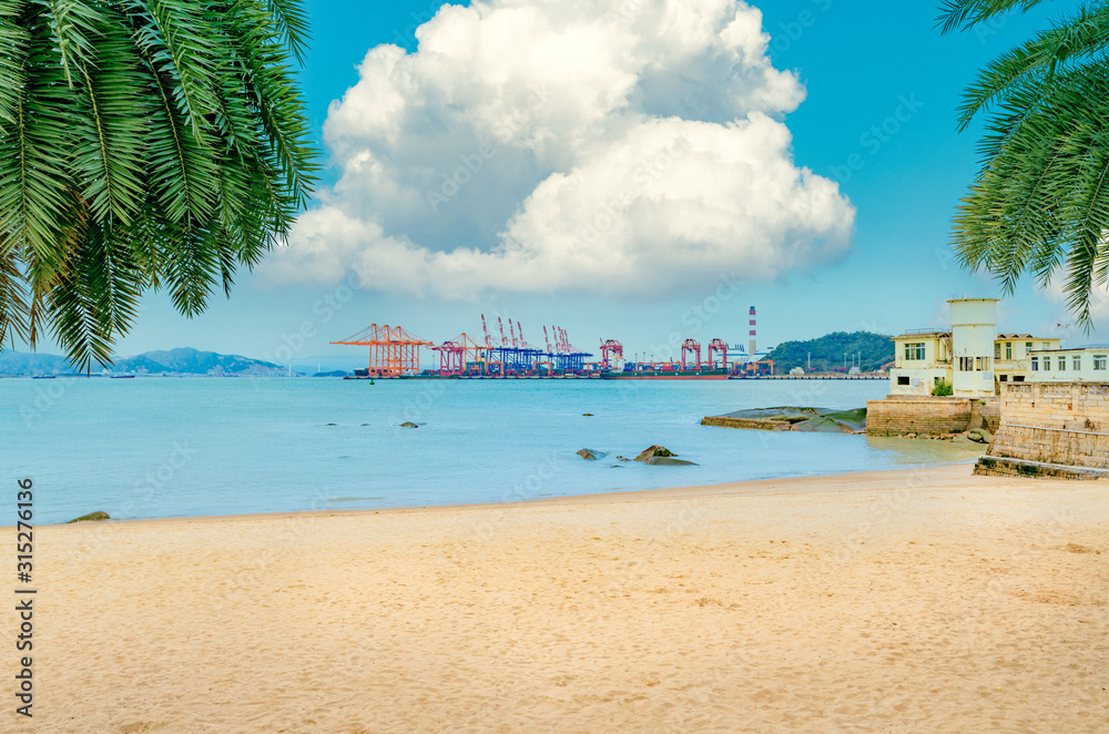 Obraz premium Beach in Gulangyu Island, Xiamen province, China