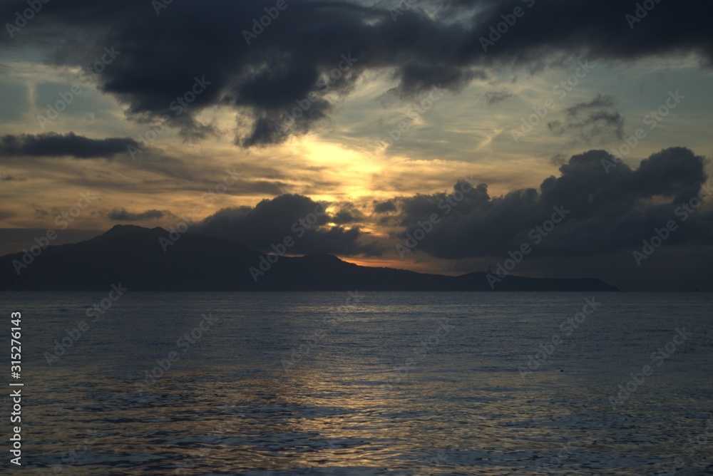 Sunrise at the beach of Mabini Batangas Philippines