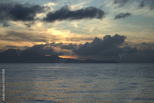 Sunrise at the beach of Mabini Batangas Philippines