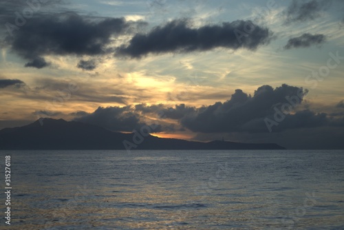 Sunrise at the beach of Mabini Batangas Philippines