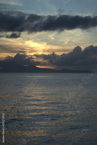 Sunrise at the beach of Mabini Batangas Philippines