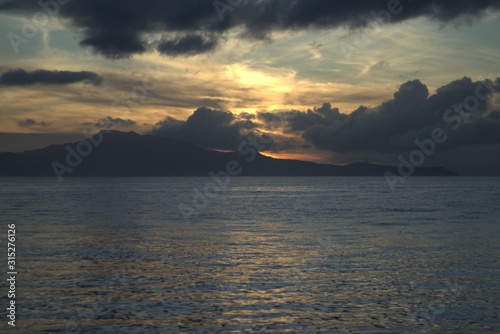 Sunrise at the beach of Mabini Batangas Philippines