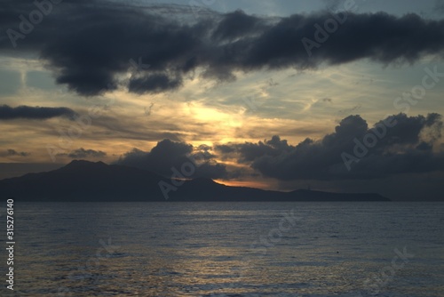 Sunrise at the beach of Mabini Batangas Philippines