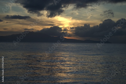 Sunrise at the beach of Mabini Batangas Philippines