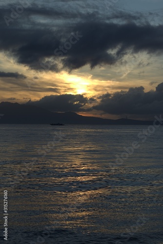 Sunrise at the beach of Mabini Batangas Philippines