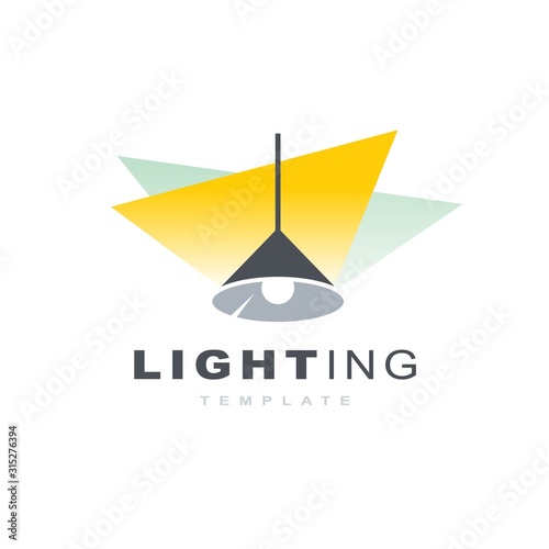 Lighting Logo lustre light vector symbol