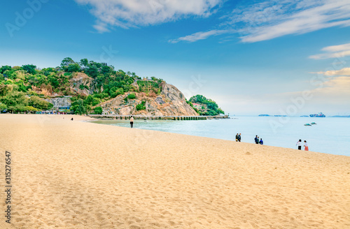 Beach in Gulangyu Island  Xiamen province  China