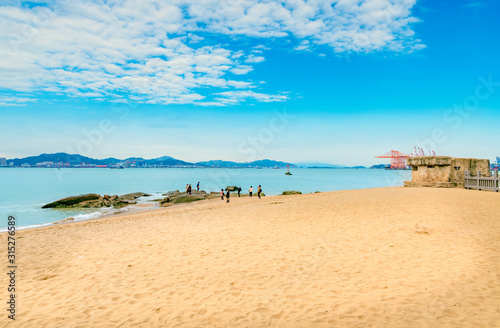 Beach in Gulangyu Island, Xiamen province, China