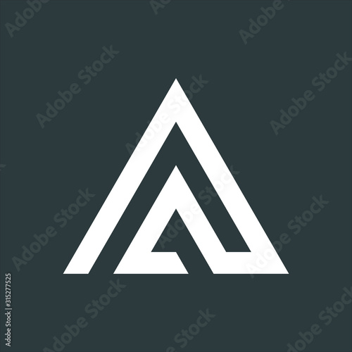 Letter A triangle business ...