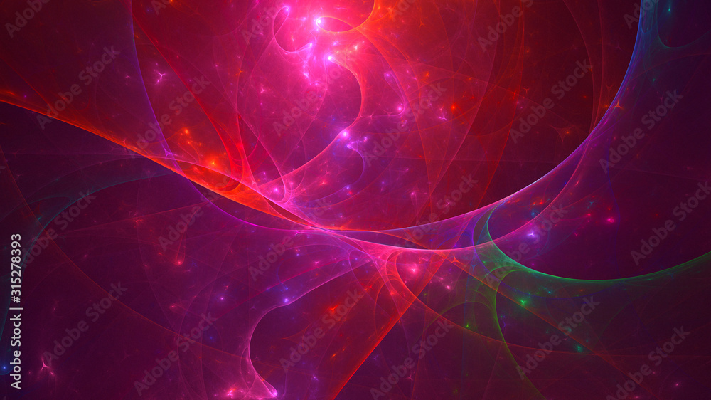 Fractal 3D rendering abstract and shiny background Fractal 3D rendering abstract and shiny background