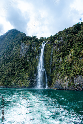 waterfall in Milford Sounds 