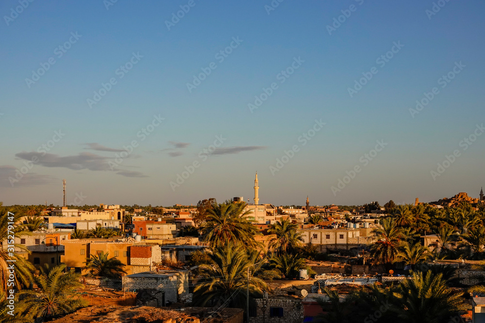 Siwa Oasis, Egypt The Siwa skyline and mosque.
