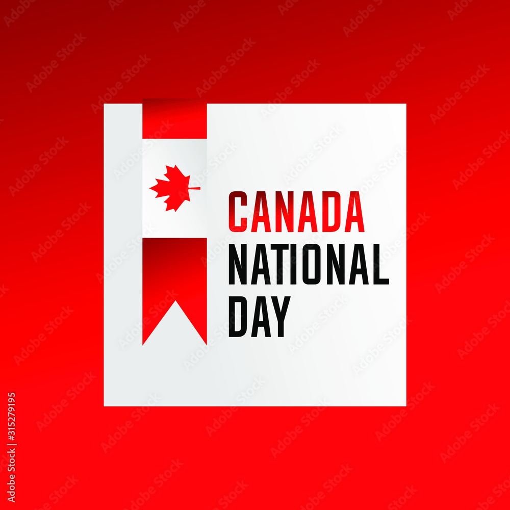 Canada national day poster design illustration Canada national day poster design illustration