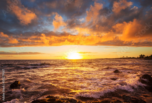Sea sunset
