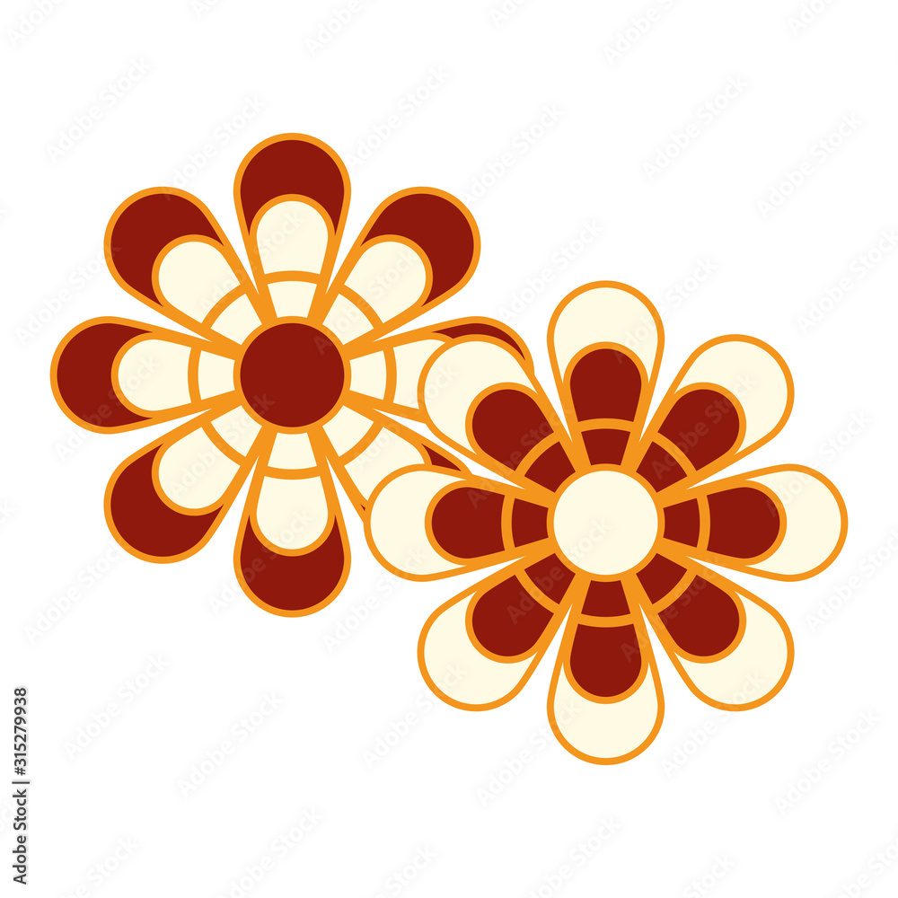 beutiful flower garden isolated icon beutiful flower garden isolated icon