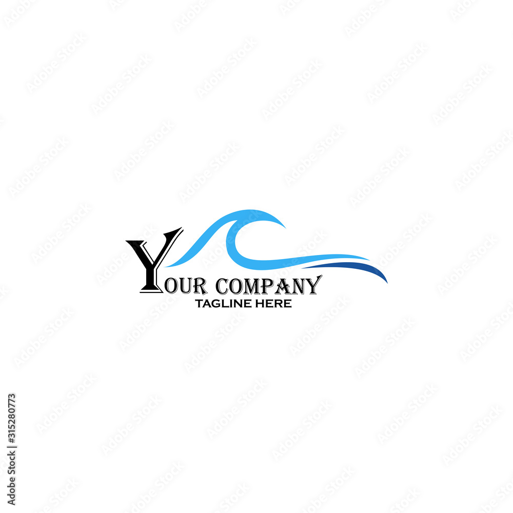 Wave vector symbol. Business Icon, Abstract wave logo design template Wave vector symbol. Business Icon, Abstract wave logo design template