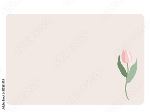 Tulip frame decoration