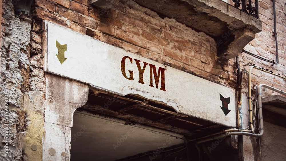 Street Sign to Gym