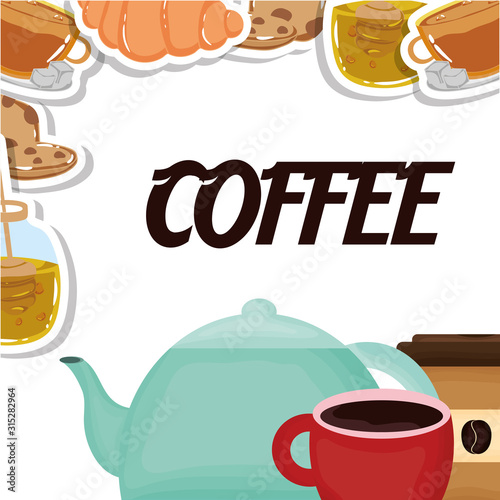 teapot cup takeaway cup fresh beverage coffee time