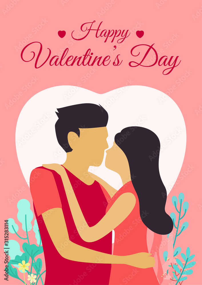Vector ilustration cards for valentines day. Couple in love, guy and girl on a date, wedding, propose. Vector ilustration cards for valentines day. Couple in love, guy and girl on a date, wedding, propose.