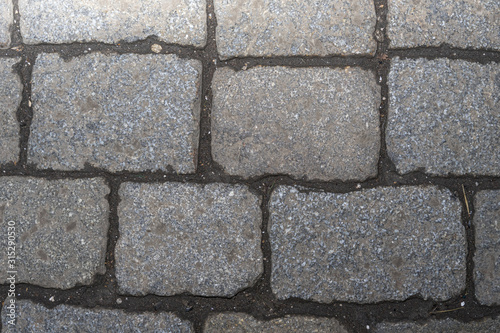 paving stones close up. graphic gray background.